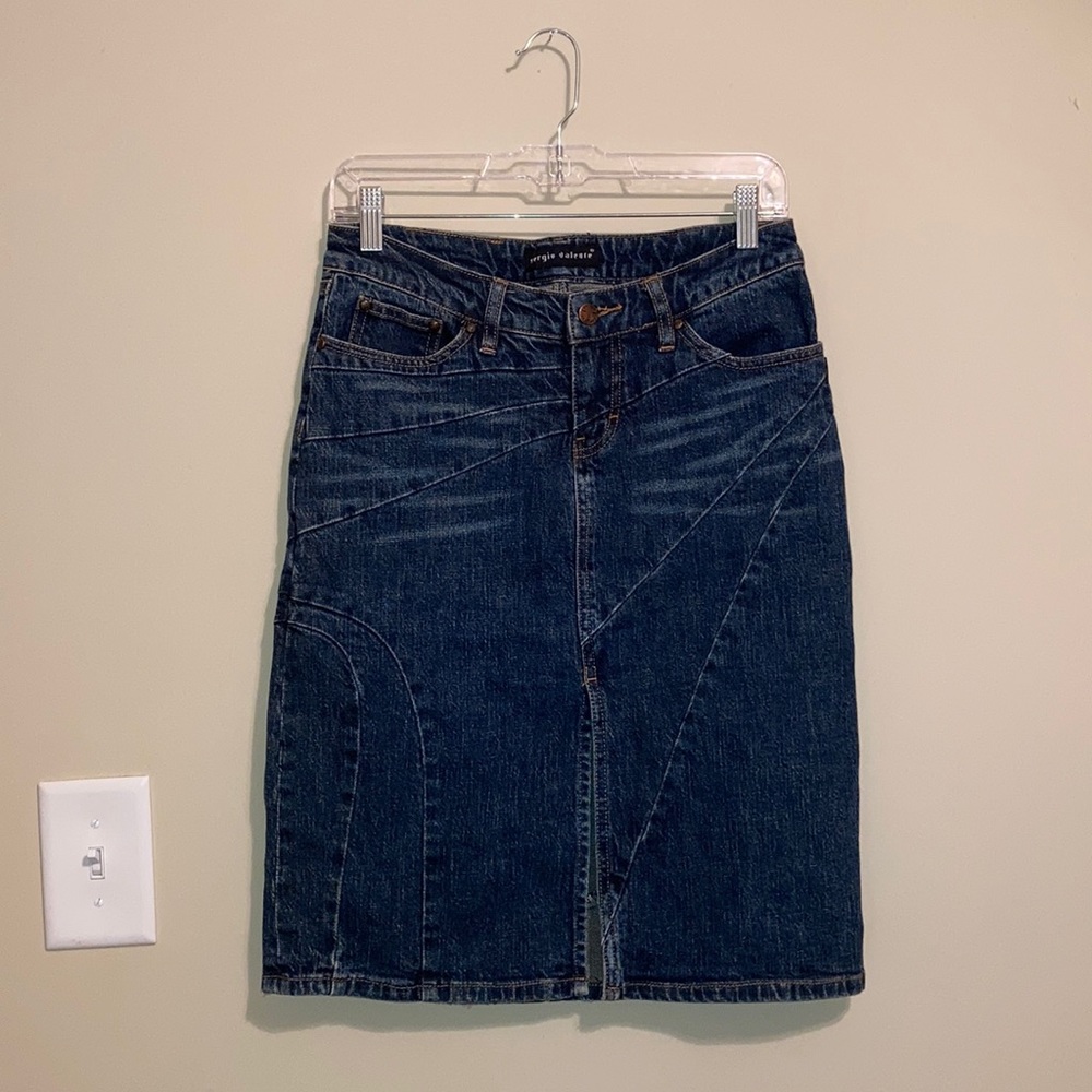 Denim skirt With slit